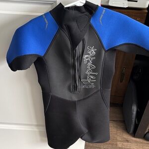 Children's Blue and Black wetsuit